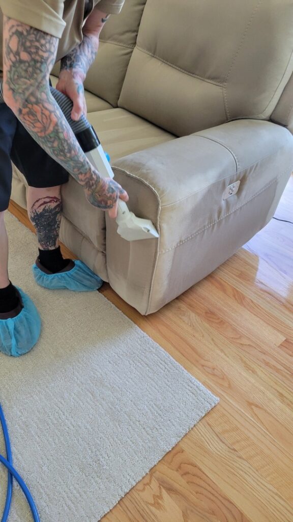 Upholstery cleaning - serving Olympia, Tumwater, and Lacey. Give us a call today for a free quote!